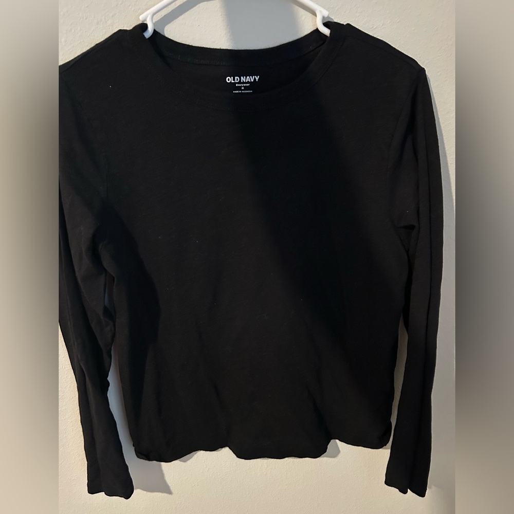 Old Navy Black Long Sleeve Top